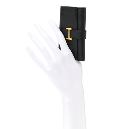 Hermes Epsom Bearn Multicles 4 Key Holder Black 2 of 6