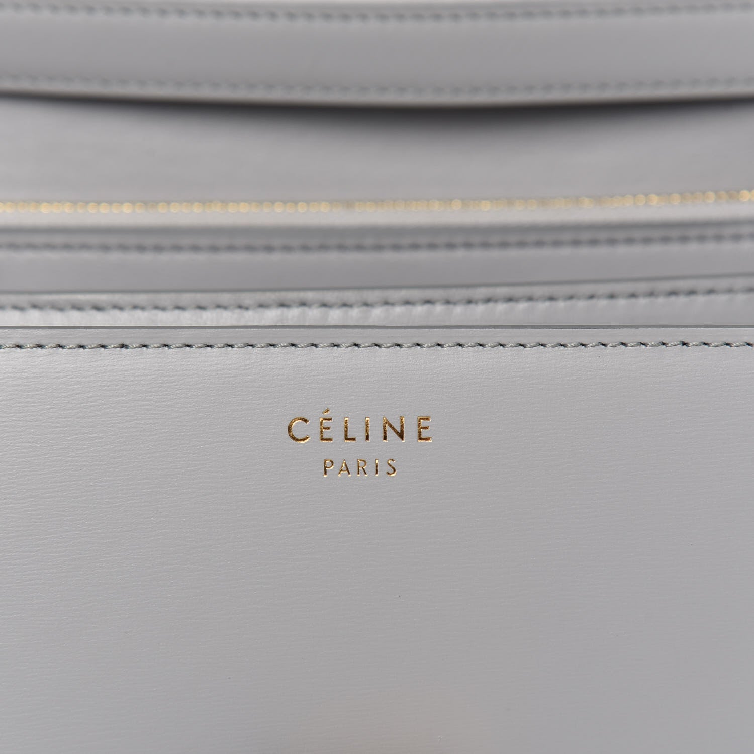 Celine Box Calfskin Medium Classic Box Flap Bag Cloud 7 of 10
