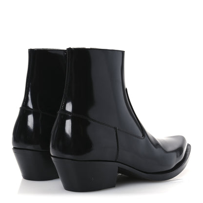 Saint Laurent Vitello Beat 40 Ankle Boots 37 Black 5 of 12