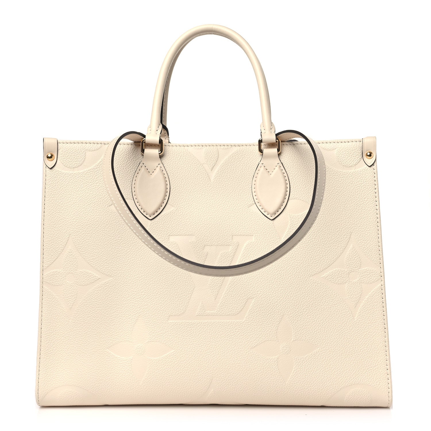 Louis Vuitton Empreinte Monogram Giant Onthego MM Creme 1 of 8