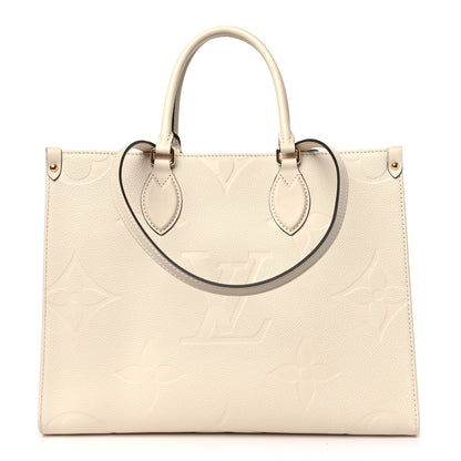 Louis Vuitton Empreinte Monogram Giant Onthego MM Creme 1 of 8