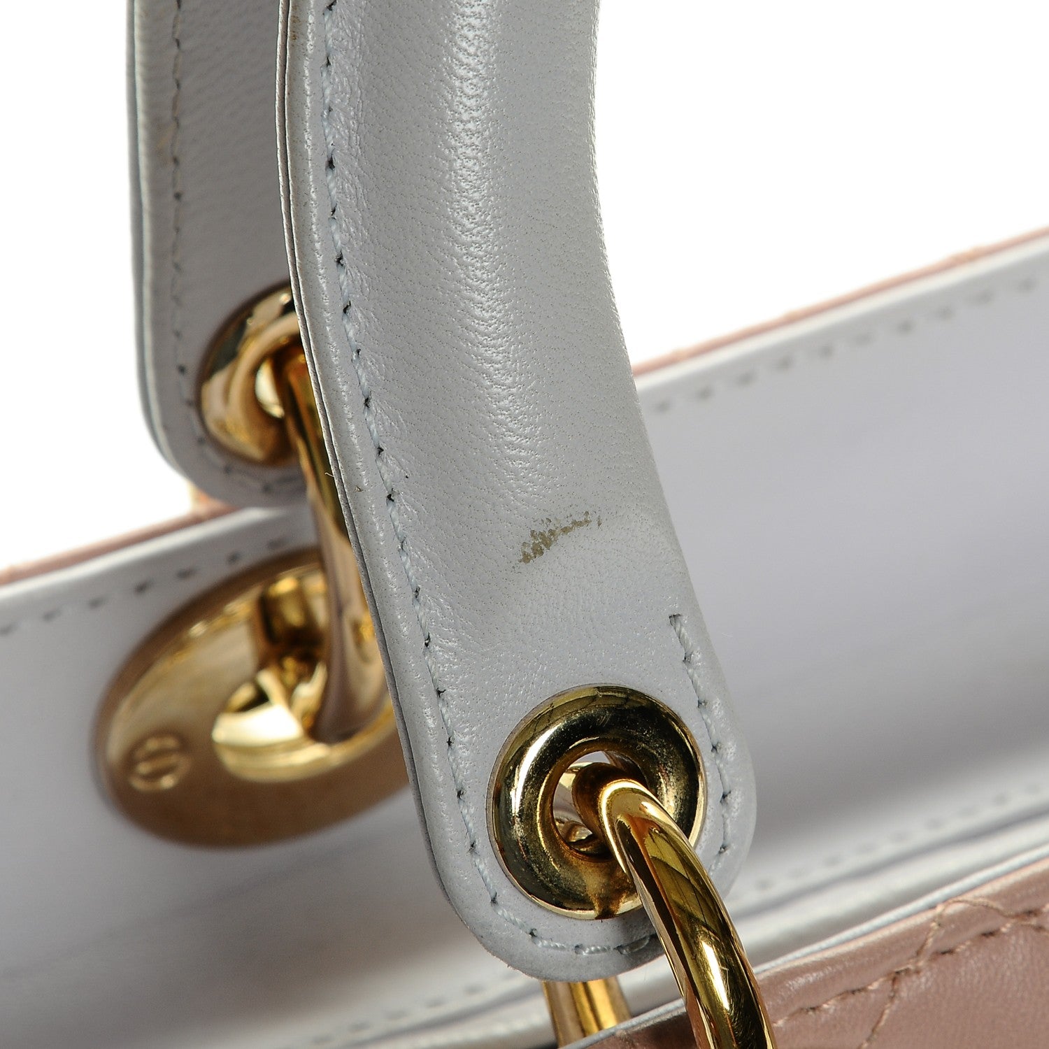 Christian Dior Lambskin Cannage Medium Tri-Color Lady Dior Rose Pale 7 of 7