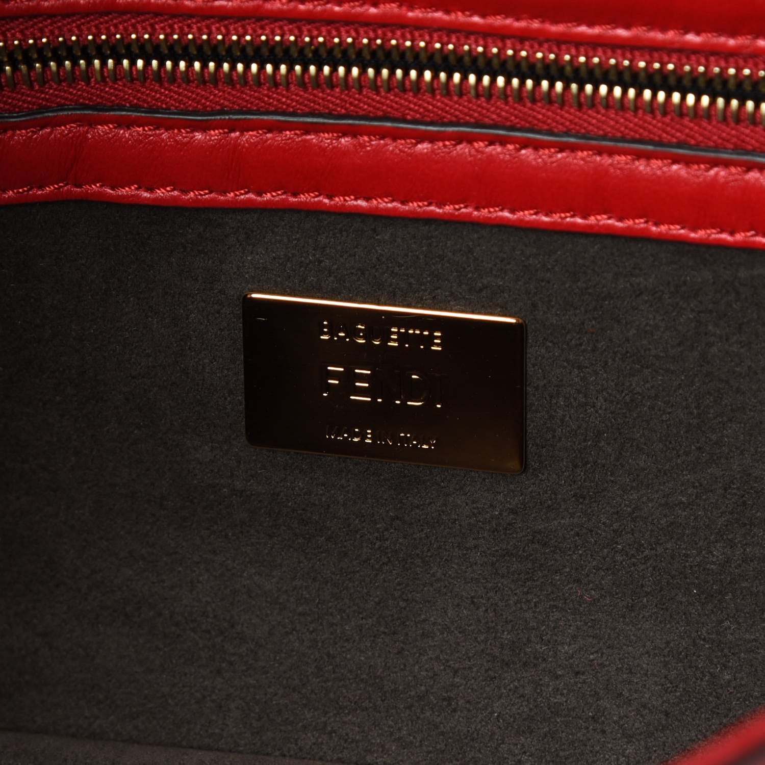 Fendi Nappa F is Fringe Baguette Fragola 6 of 7