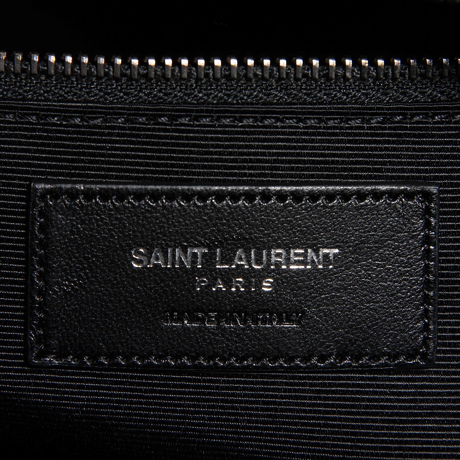 Saint Laurent Sheepskin Matelasse Chevron Large Classic Monogram Shopper Black 7 of 8