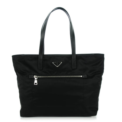 Prada Saffiano Tessuto Nylon Tote Nero Black 1 of 8