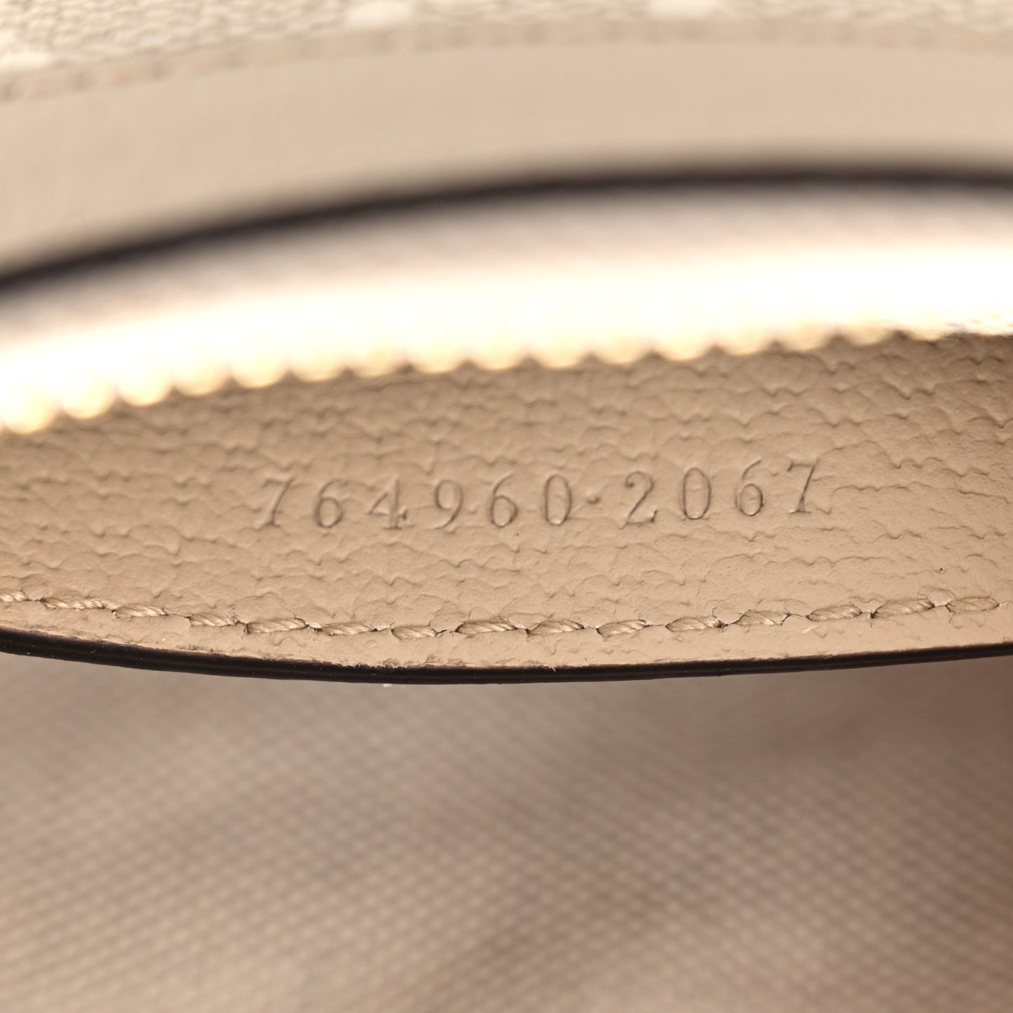 GG Supreme Monogram Textured Dollar Calfskin Web Mini Ophidia GG Handbag Beige Mystic White Oatmeal
