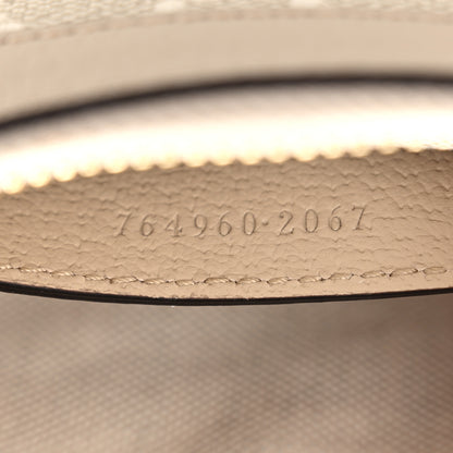 Gucci GG Supreme Monogram Textured Dollar Calfskin Web Mini Ophidia GG Handbag Beige Mystic White Oatmeal 7 of 11