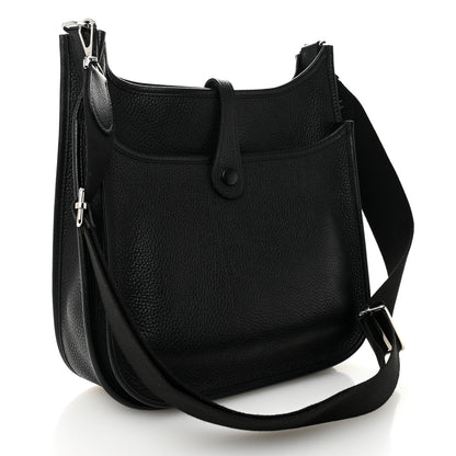 Hermes Taurillon Clemence EVELYNE III PM Black 3 of 10