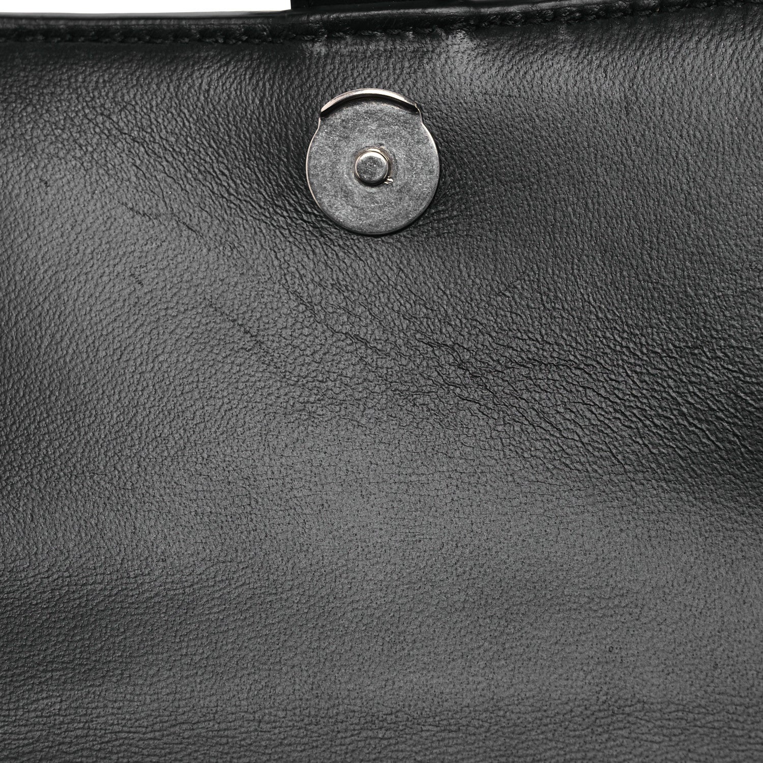 Balenciaga Shiny Box Calfskin Graffiti Logo Small Hourglass Top Handle Bag Black Silver 14 of 14