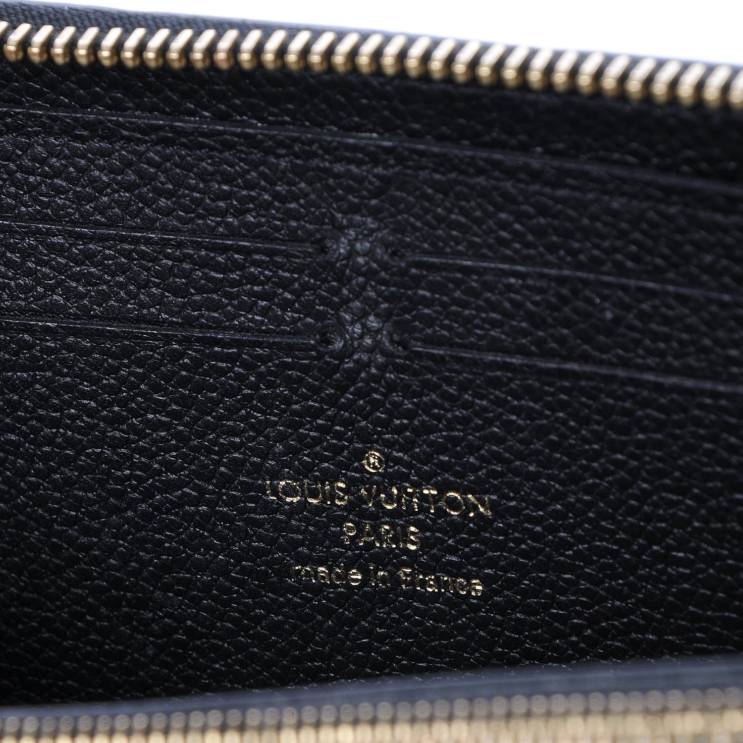Louis Vuitton Empreinte Clemence Wallet Black 6 of 7