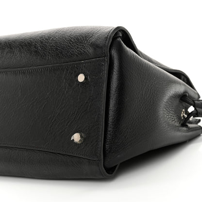 Mulberry High Shine Calfskin Iris Tote Black 9 of 11