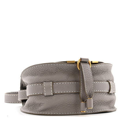 Chloe Calfskin Mini Marcie Round Crossbody Bag Cashmere Grey 4 of 13