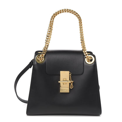 Chloe Shiny Calfskin Mini Annie Shoulder Bag Black 1 of 9