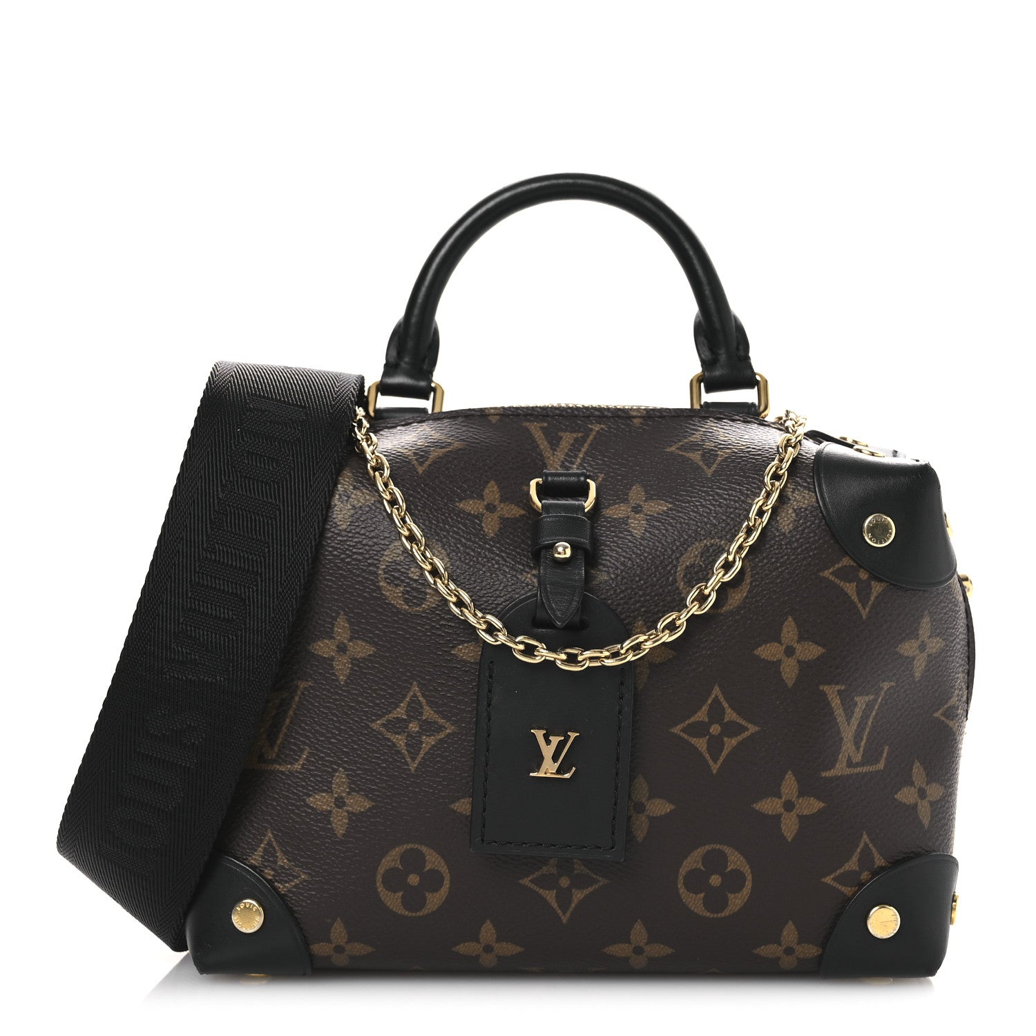 Louis Vuitton Monogram Petite Malle Souple Black 1 of 11