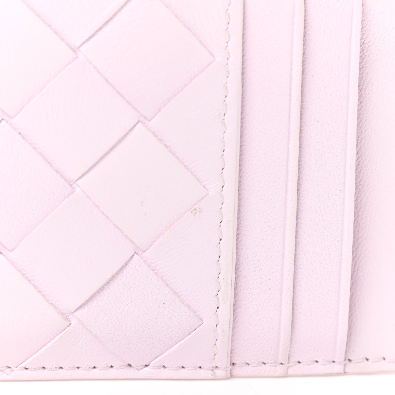 Bottega Veneta Calfskin Intrecciato Zip Card Holder Rosa 9 of 9