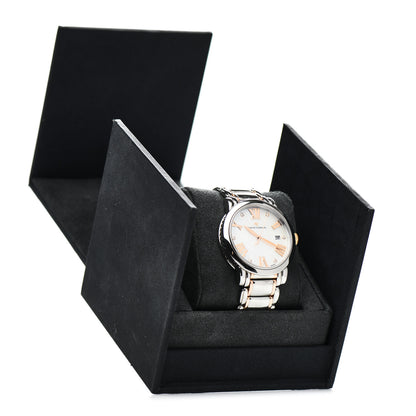 David Yurman Stainless Steel 18K Rose Gold Diamond Mother of Pearl 38mm Classic Quartz Watch 5 of 5