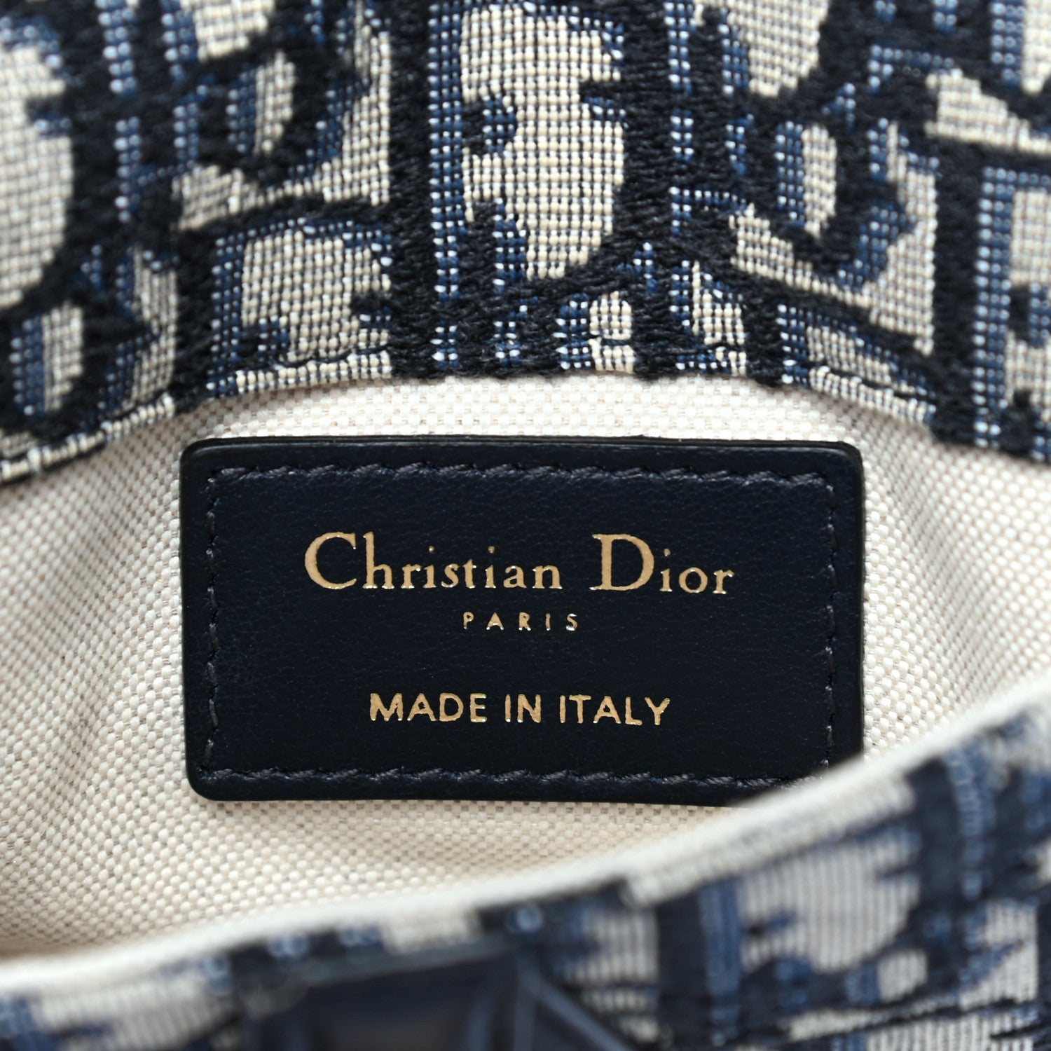 Christian Dior Oblique Saddle Belt Bag Blue 6 of 8