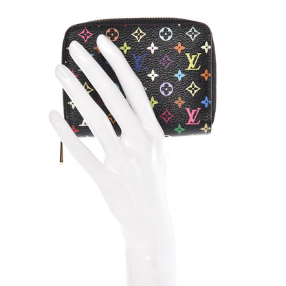 Louis Vuitton Monogram Multicolor Zippy Coin Purse Black Grenade 2 of 8