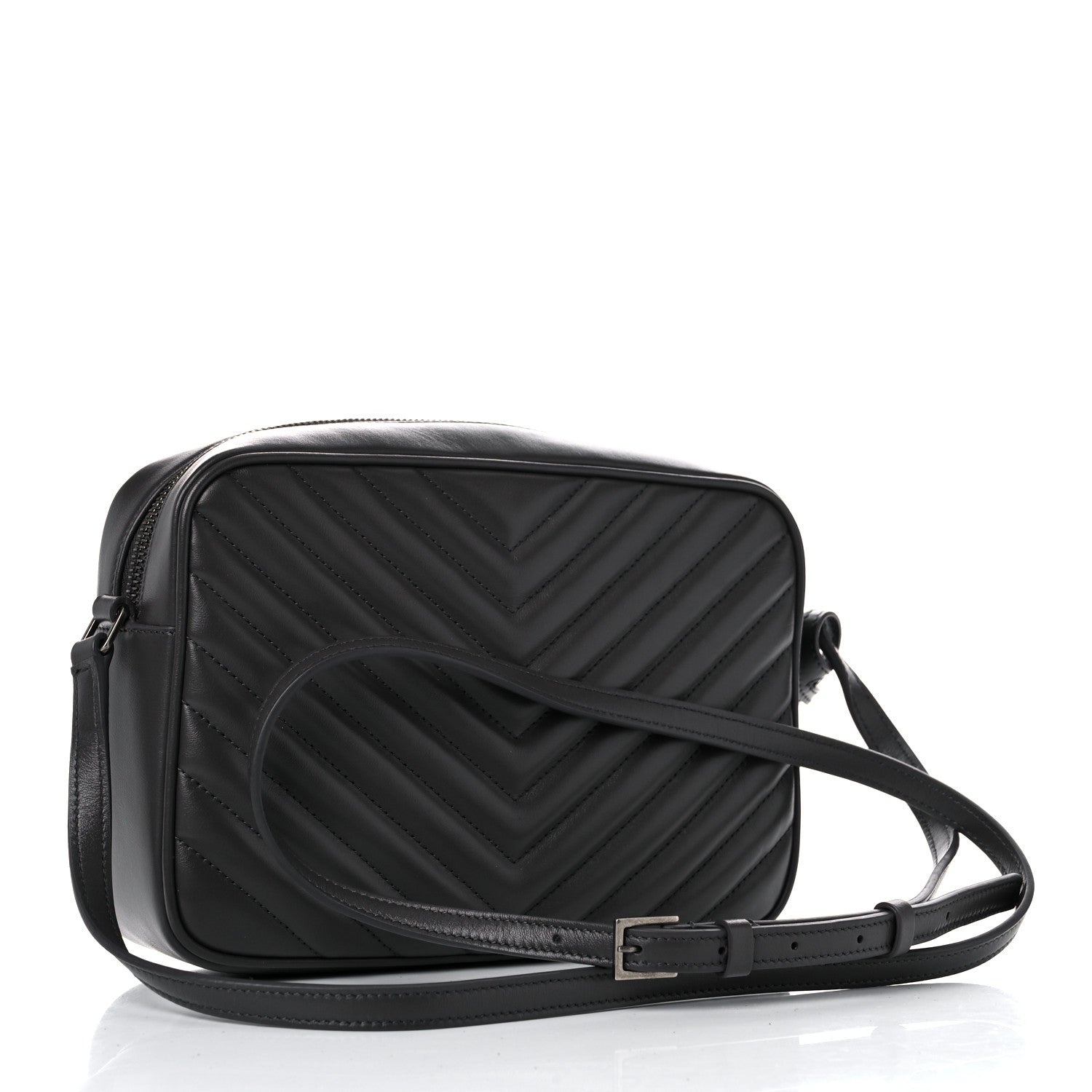 Saint Laurent Calfskin Matelasse Monogram Lou Camera Bag Faggio 3 of 14
