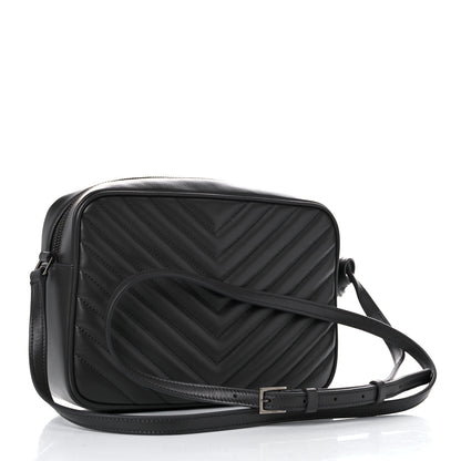 Saint Laurent Calfskin Matelasse Monogram Lou Camera Bag Faggio 3 of 14