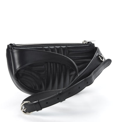 Prada Soft Calfskin Impunture Diagramme Belt Bag Black 2 of 10