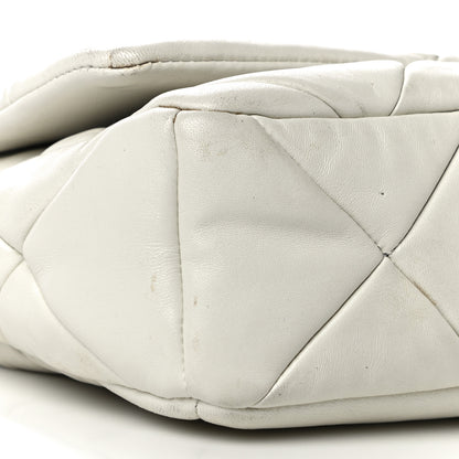 Prada Nappa Re-Nylon Triangle Quilted Patchwork System Flap Shoulder Bag White 11 of 14