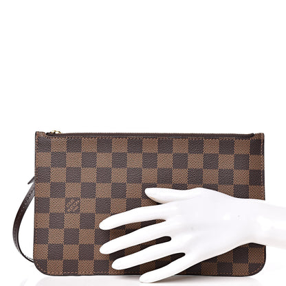 Louis Vuitton Damier Ebene Neverfull MM GM Pochette 2 of 8