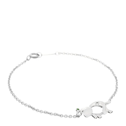 Tiffany Sterling Silver Tsavorite Save the Wild Elephant Bracelet 1 of 3
