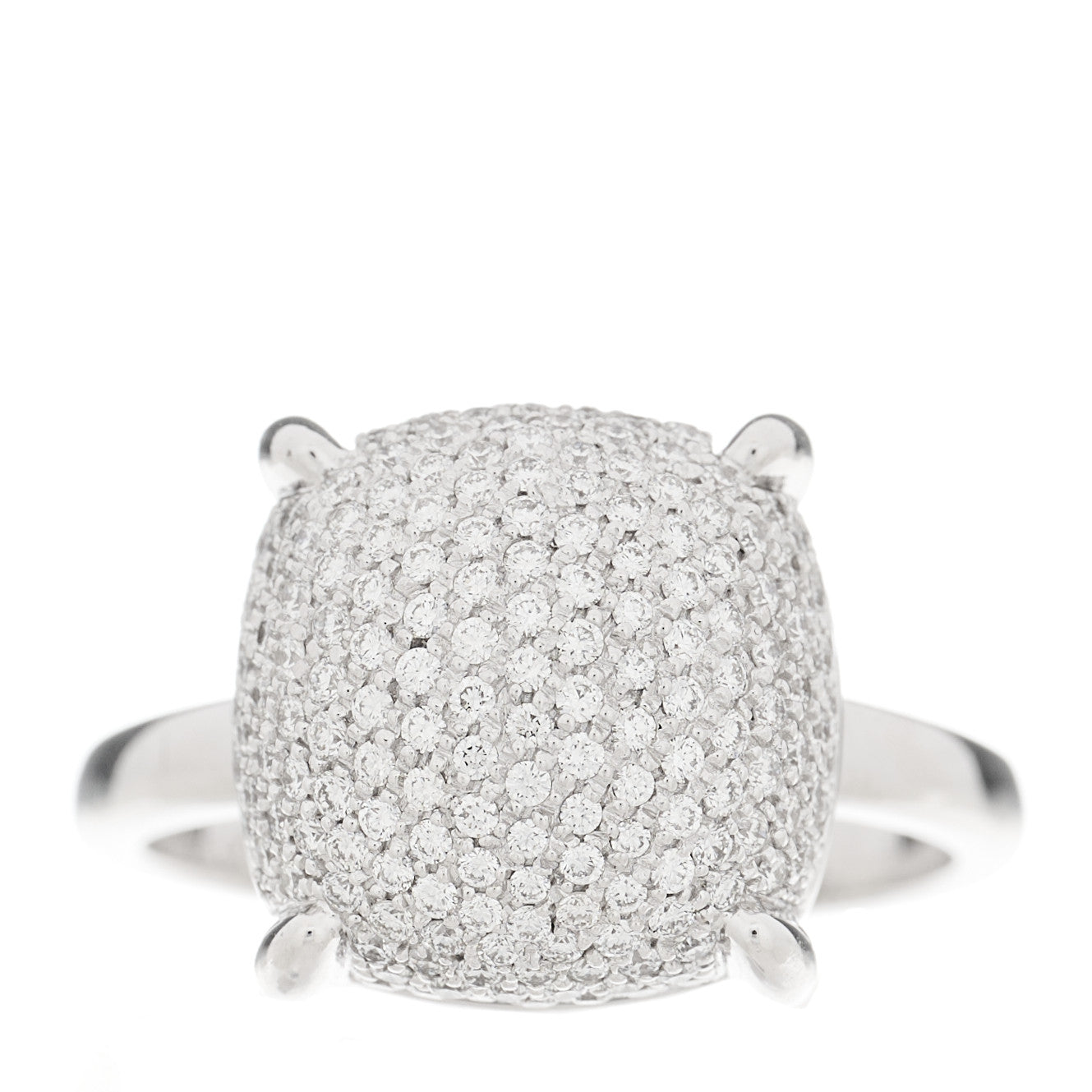 18K White Gold Diamond 12mm Paloma Picasso Sugar Stacks Ring 52 6