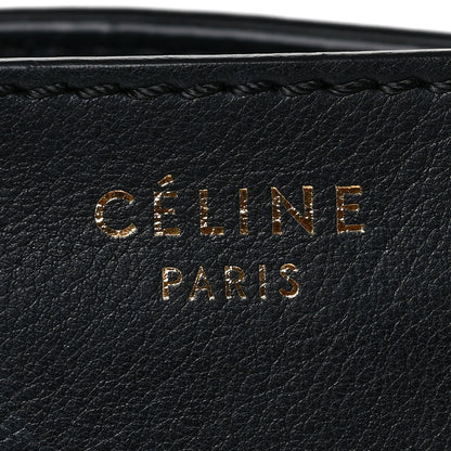 Celine Nubuck Smooth Calfskin Medium Luggage Black 6 of 8