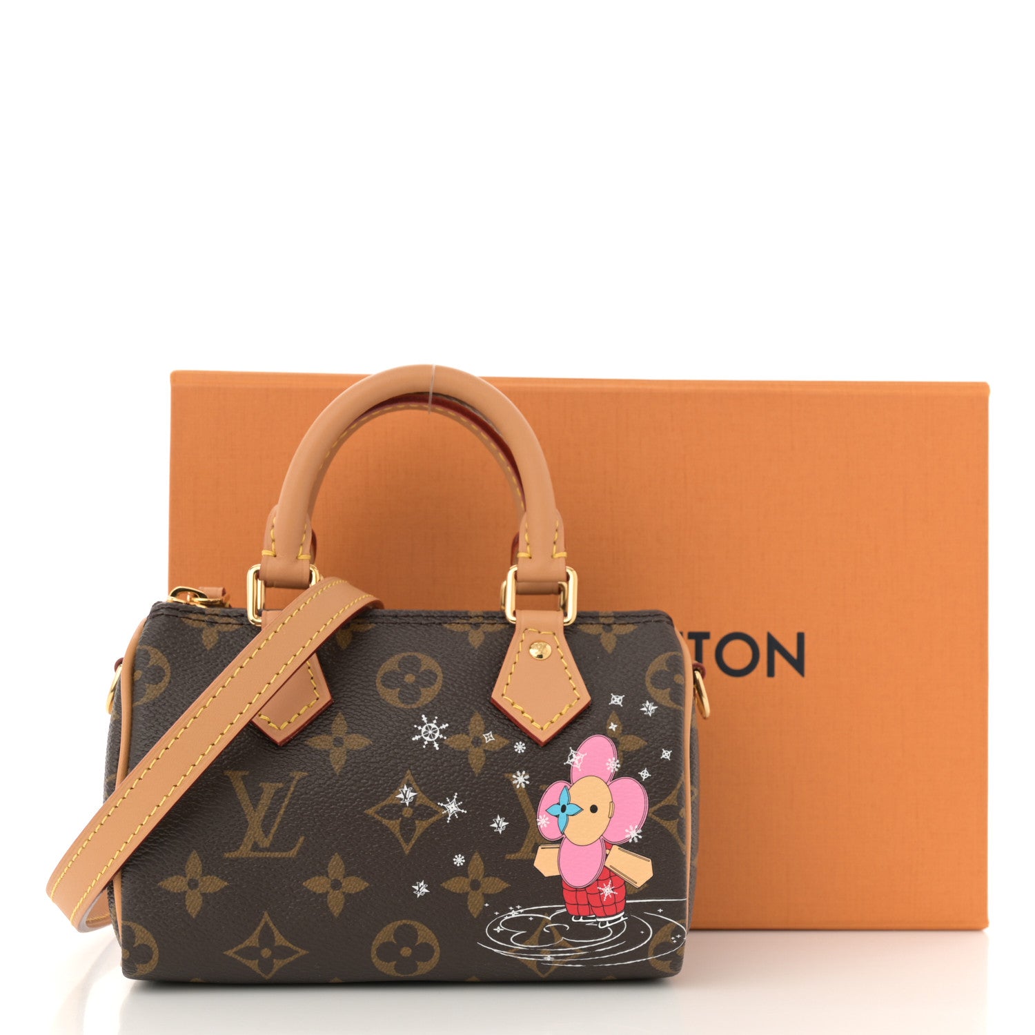 Louis Vuitton Monogram Vivienne Ice Skating Nano Speedy Bandouliere Pink 11 of 11