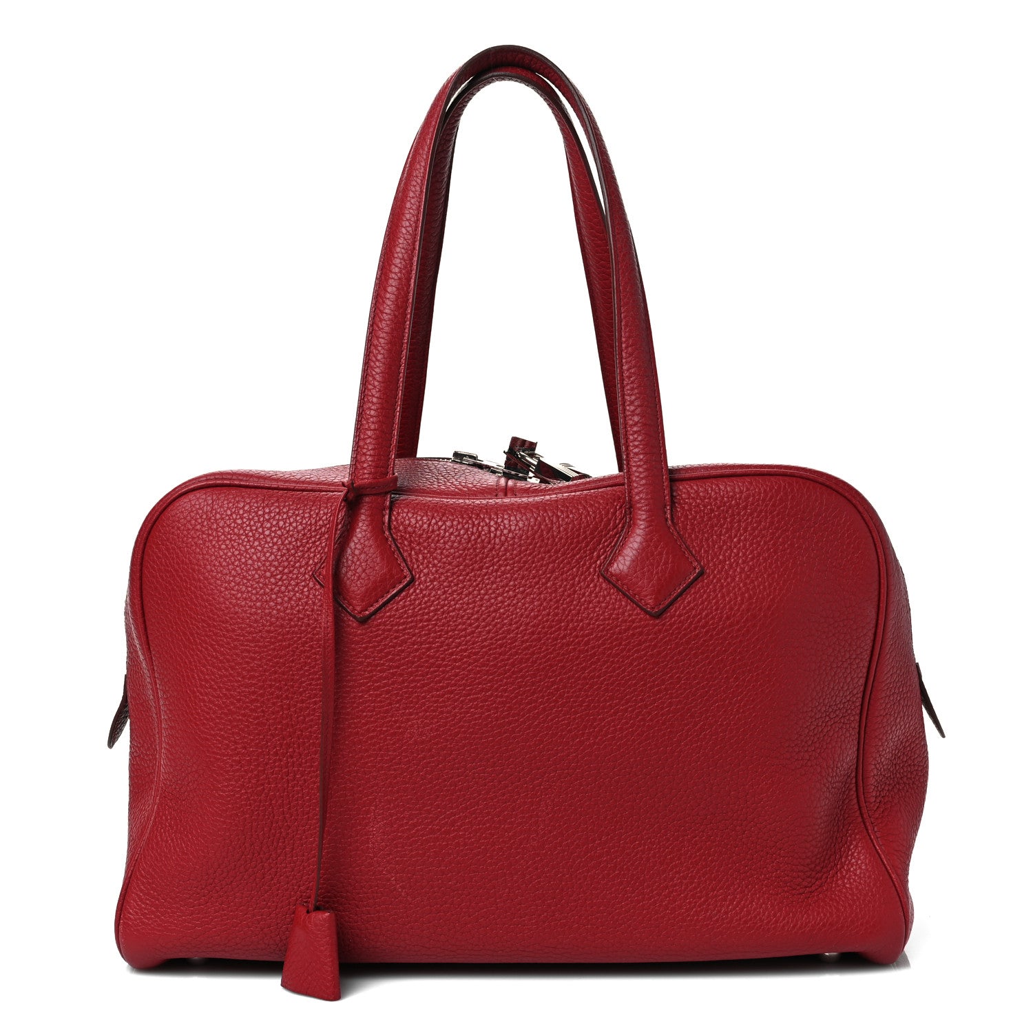 Hermes Taurillon Clemence Victoria II 35 Rouge Garance 1 of 13