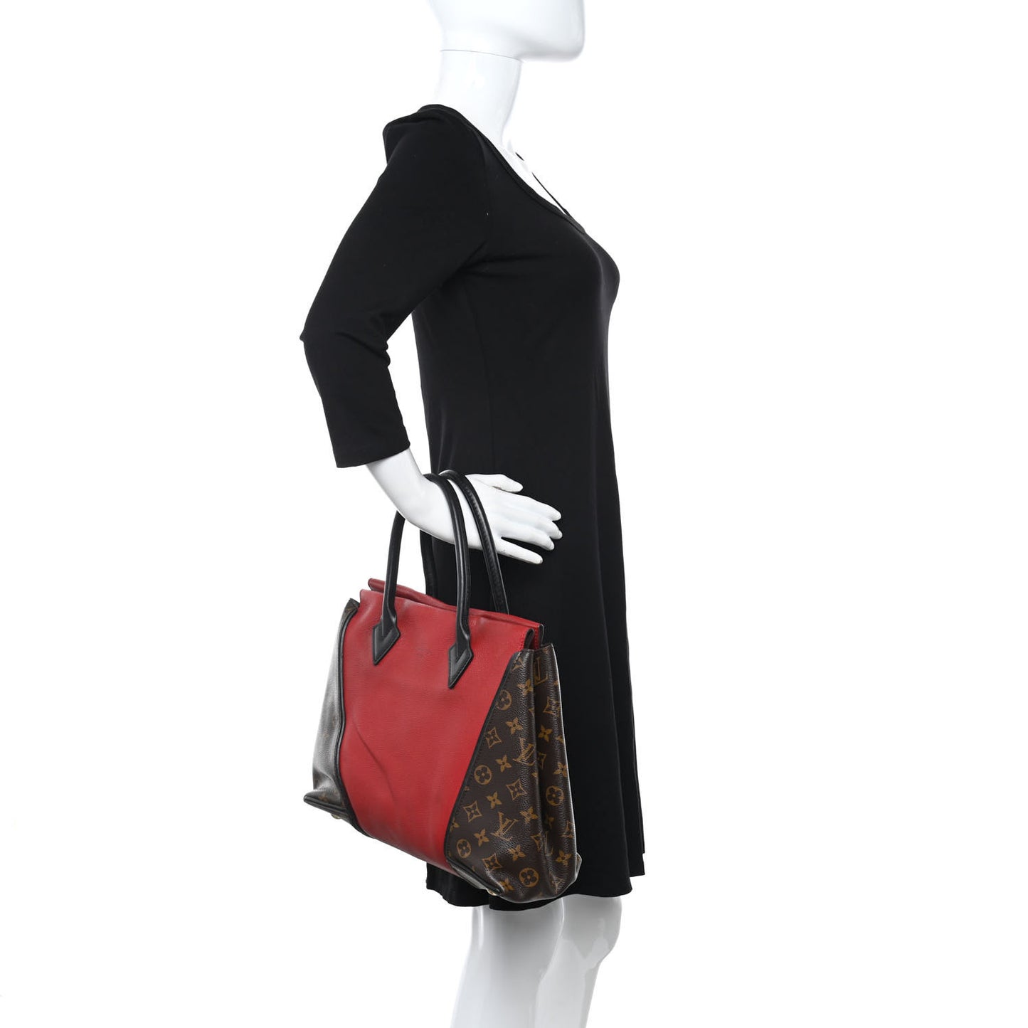 Monogram Cuir Orfevre Tote W PM Cherry