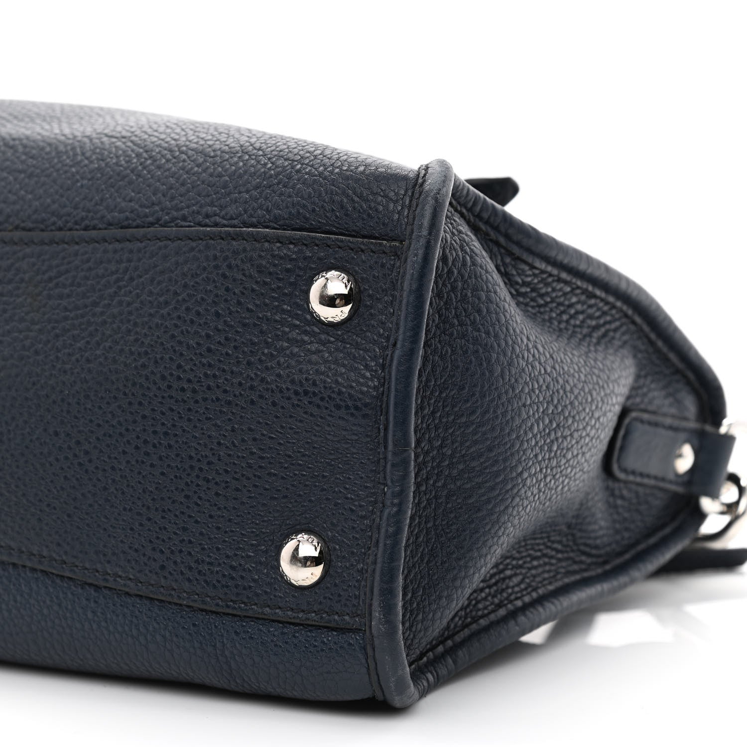Prada Vitello Phenix Top Handle Shopping Satchel Baltico 11 of 17