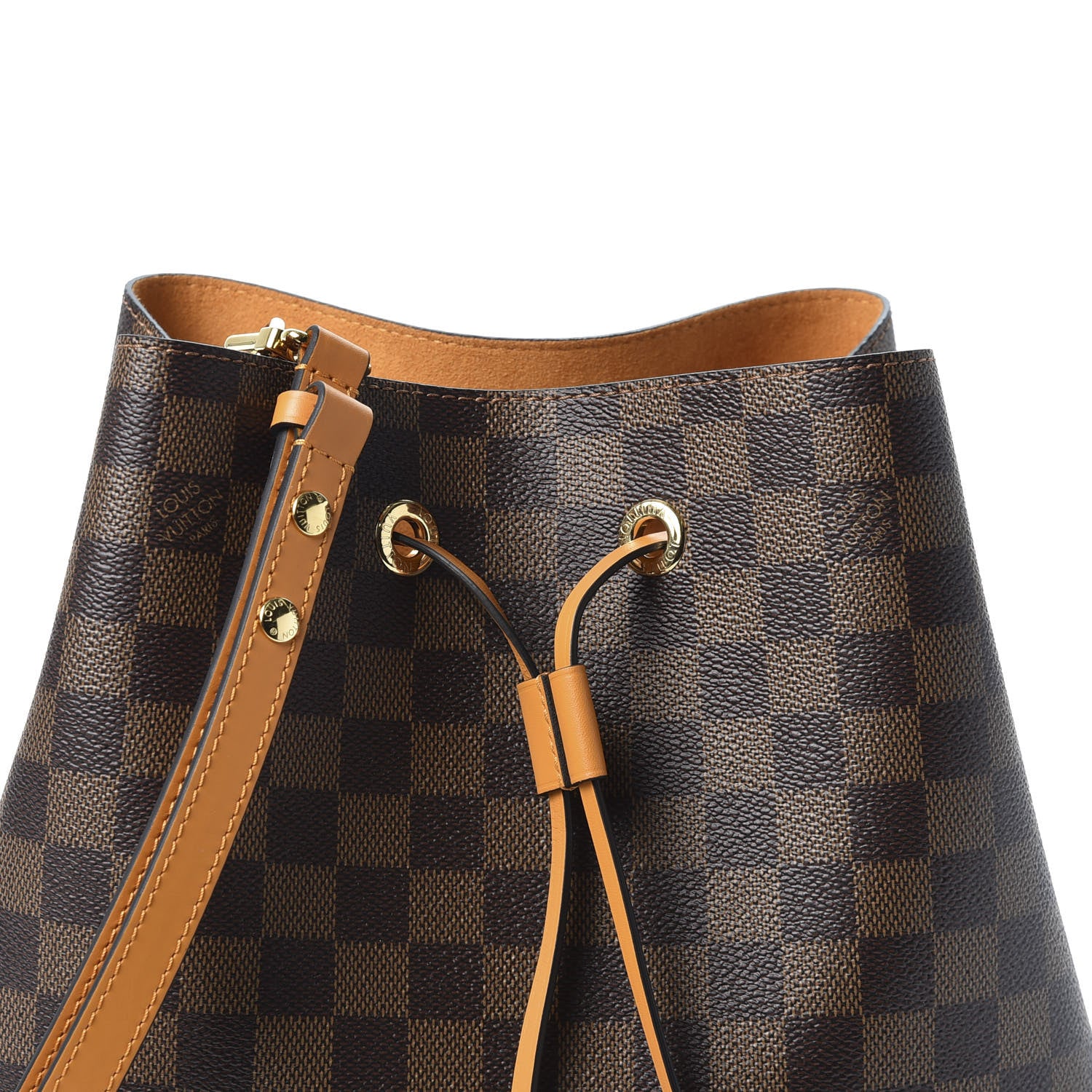 Louis Vuitton Damier Ebene Neonoe MM Safran 8 of 8