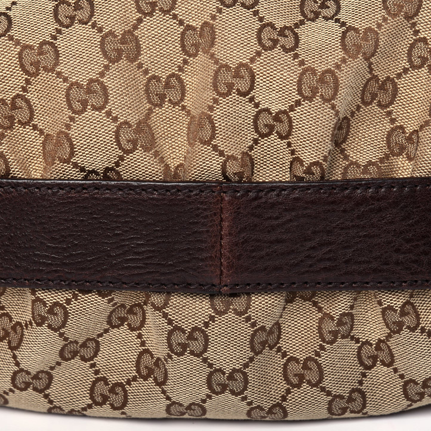 Monogram Medium Interlocking Icon Shoulder Bag Dark Brown