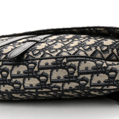 Christian Dior Oblique Mens Saddle Bag Blue 10 of 11