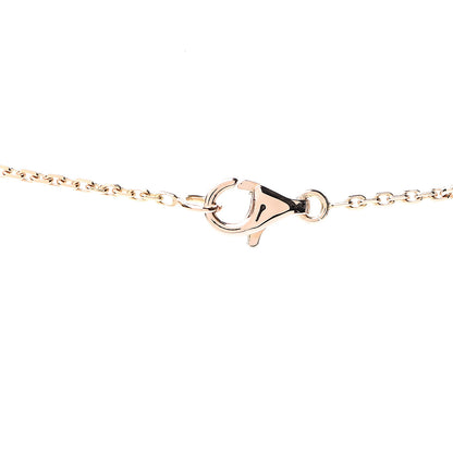 Van Cleef & Arpels 18K Rose Gold Diamond Grey Mother of Pearl Vintage Alhambra Pendant Necklace 3 of 7