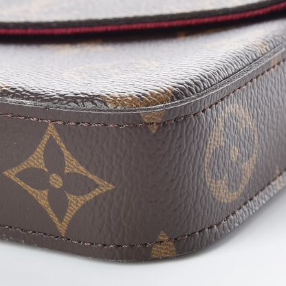 Louis Vuitton Monogram Pochette Felicie Chain Wallet Fuchsia 7 of 11