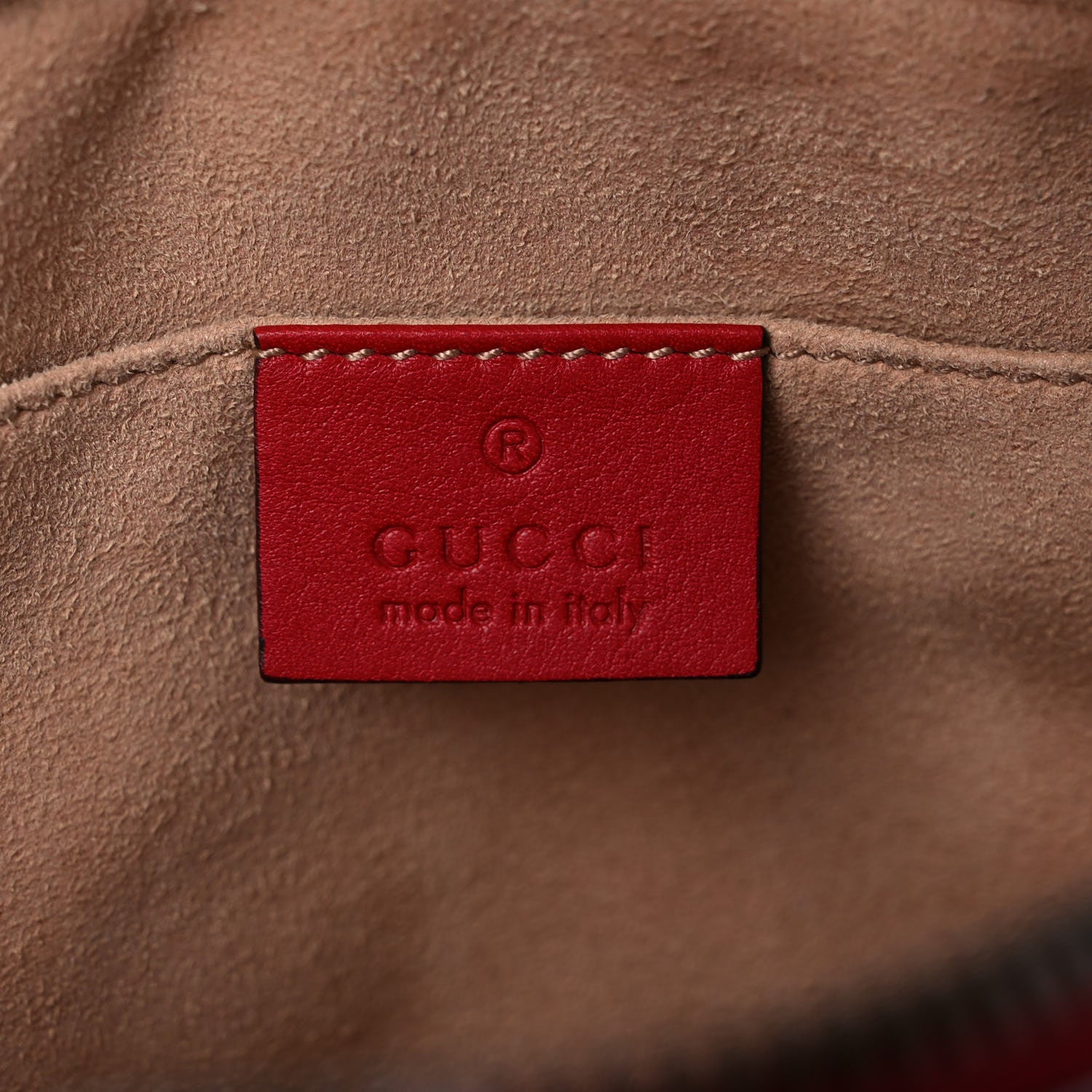 Gucci Calfskin Matelasse Small GG Marmont Chain Shoulder Bag Hibiscus Red 6 of 13