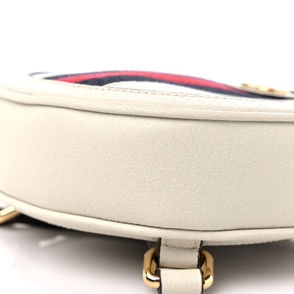 Gucci Textured Calfskin Web Mini Ophidia Round Backpack Mystic White 9 of 9