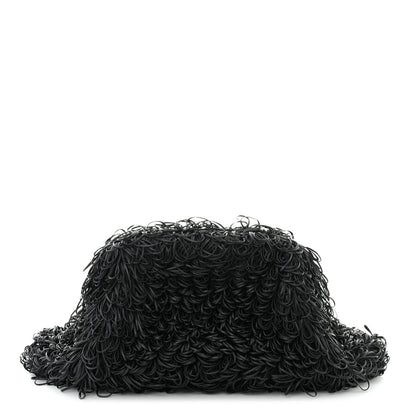 Bottega Veneta Lambskin The Sponge Pouch Clutch Black 1 of 6