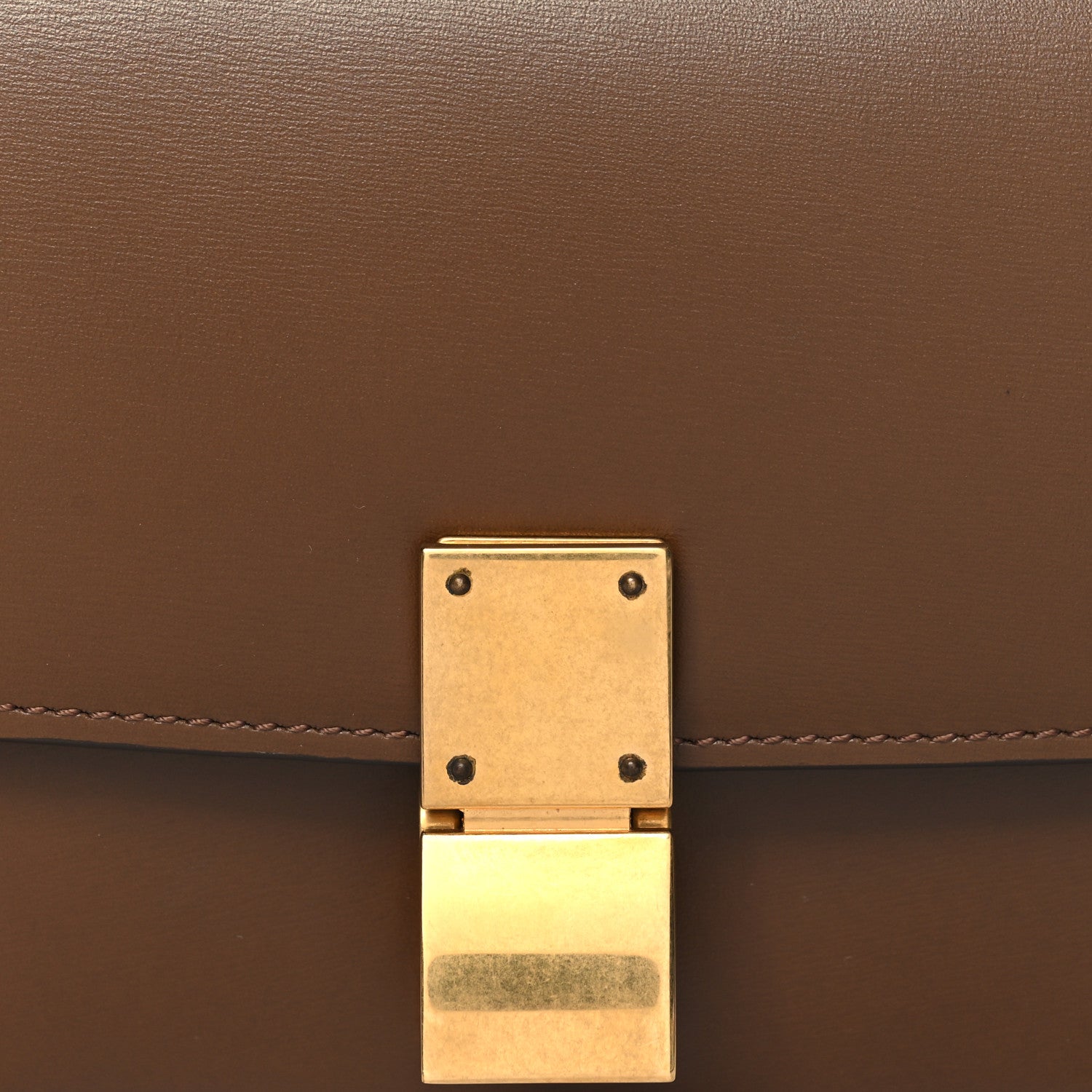 Celine Box Calfskin Small Classic Box Flap Bag Camel 8 of 10