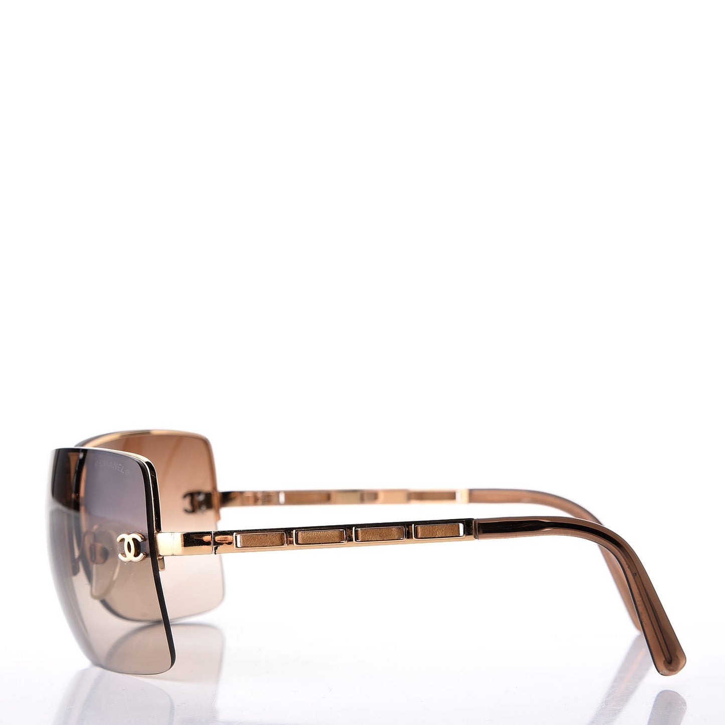 Square CC Sunglasses Gold