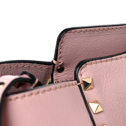 Valentino Garavani Vitello Small Rockstud Double Handle Tote Rose 24 of 24