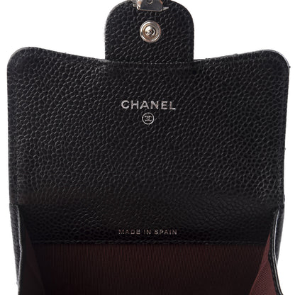 Chanel Caviar Quilted Flap Card Holder Black 5 of 7