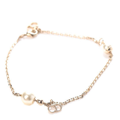 Christian Dior Pearl CD Bracelet Gold 1 of 3