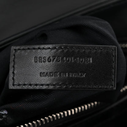 Saint Laurent Calfskin Y Quilted Monogram Toy Loulou Crossbody Bag Black 7 of 14