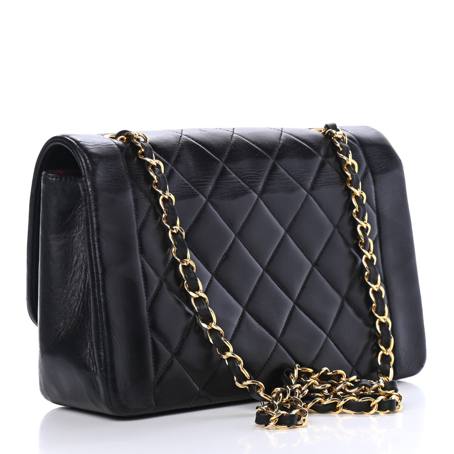 Chanel Lambskin Quilted Small Single Flap Black 2 of 4