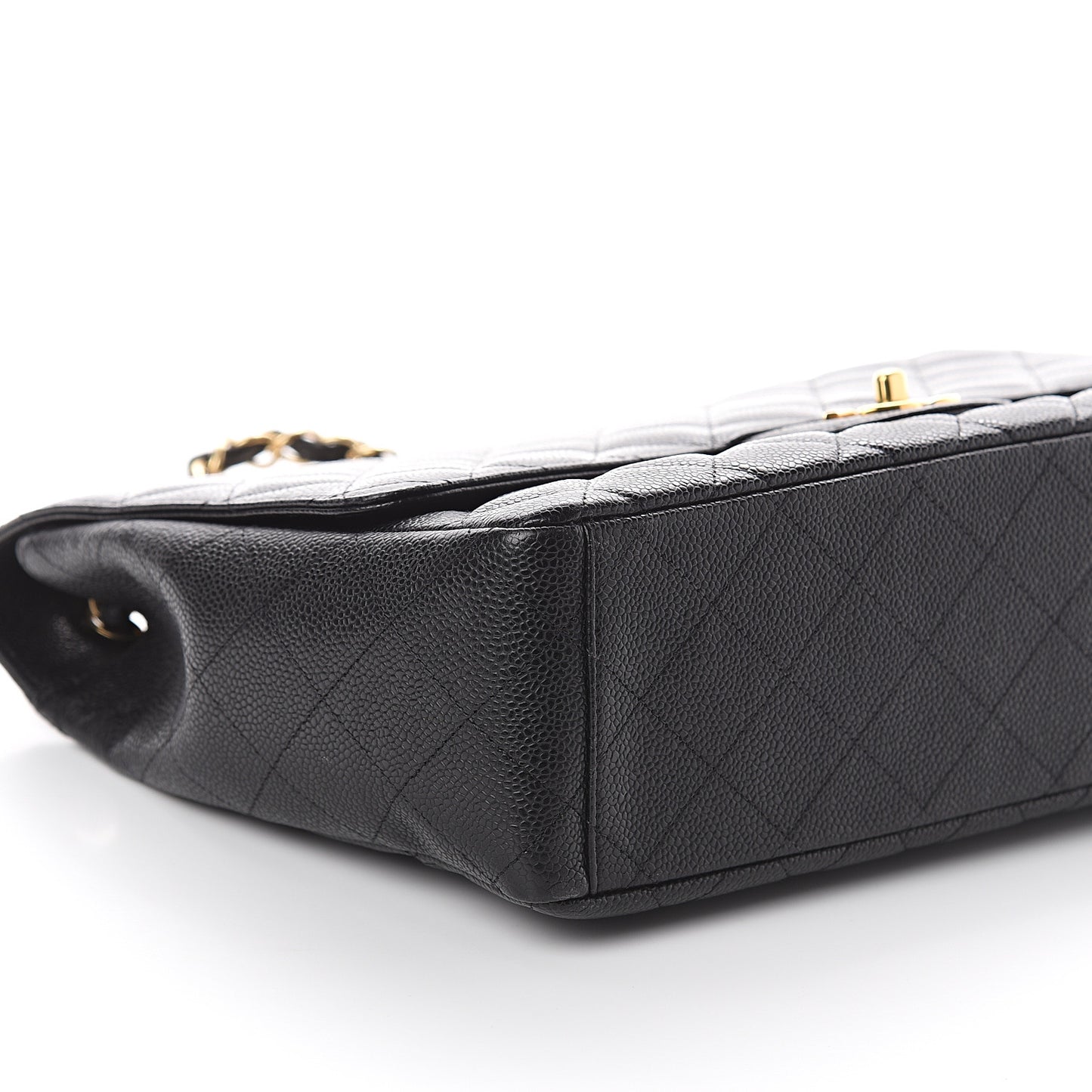 Caviar Quilted Maxi Single Flap Black